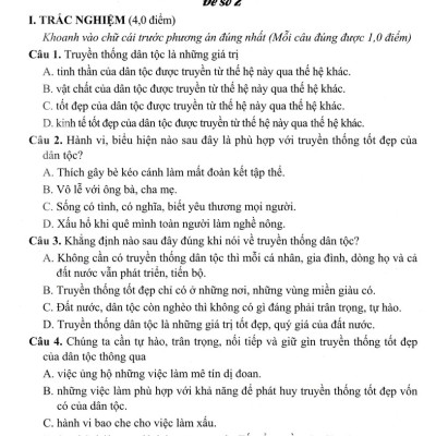 Đề Kiểm Tra, Đánh Giá Giáo Dục Công Dân 8 (Dùng Kèm SGK Kết Nối Tri Thức Với Cuộc Sống) _HA