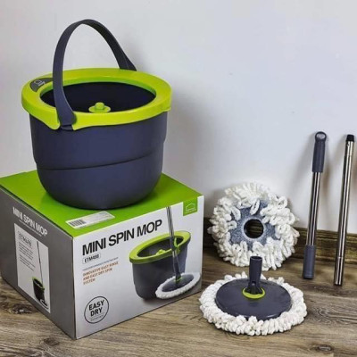 Bộ Lau Nhà Mini Thép Không Gỉ Ettom Lock&Lock ETM498 - 2 Bông Lau - Hàng Chính Hãng