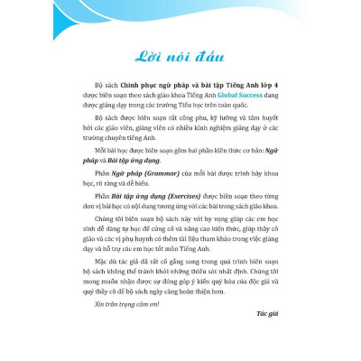 Sách - Global Success - Chinh Phục Ngữ Pháp Và Bài Tập Tiếng Anh Lớp 4 - Có Đáp Án - Tập 1 - Minh Thắng