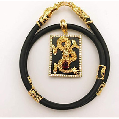 Dây Chuyền Nam Mặt Rồng Mạ Vàng 24k MD53