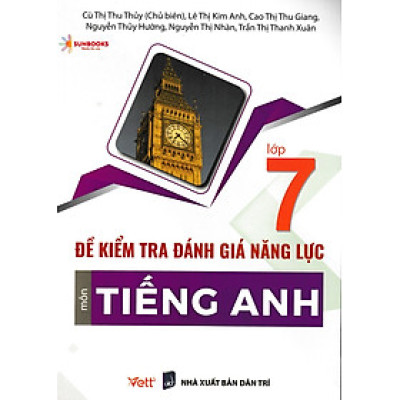 Đề kiểm tra đánh giá năng lực môn tiếng anh lớp 7