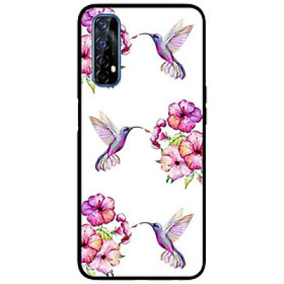 Ốp lưng dành cho Reno 5 - Reno 5 Pro - Realme 7 - Realme 7 Pro mẫu Hoa Và Chim Hồng