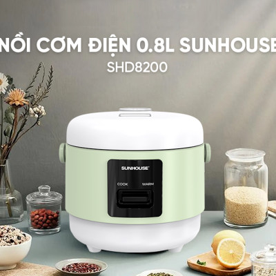 Nồi cơm điện 0.8L SUNHOUSE SHD8200 - Hàng chính hãng