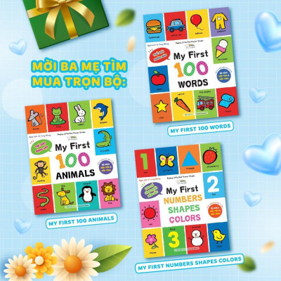 Sách - My First 100 Animals - Sách Từ Vựng Đầu Đời Cho Bé, 100 Động Vật Đầu Tiên - Megabook