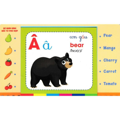 Sách - Bộ Thẻ Học Tiếng Anh - Phát Triển Trí Tuệ Cho Trẻ - Bảng Chữ Cái Tiếng Việt - Hồng Ân