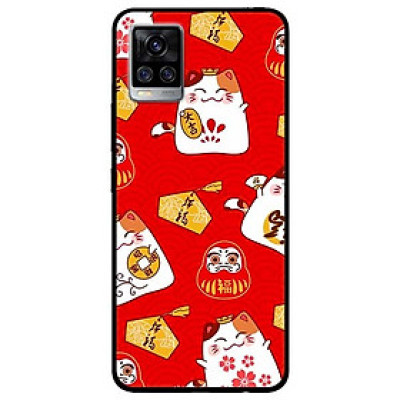 Ốp lưng dành cho Vivo V20 mẫu Họa Tiết Mèo Đỏ