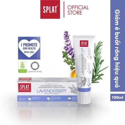 Kem Đánh Răng SPLAT Lavendersept Professional series Nhẹ Nhàng Làm Trắng Và Giảm Ê Buốt Răng Hiệu Quả Dung Tích 20ml
