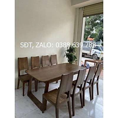 Bộ Bàn Ăn 8 Ghế Gỗ Tự Nhiên