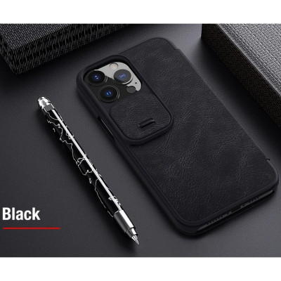 Bao da ví cái thẻ cho Smart Phone 14 Pro Max , 14 PLus , 13 Pro max có lắp trượt bảo vệ camera cao cấp hiệu NIllkin - hàng nhập khẩu