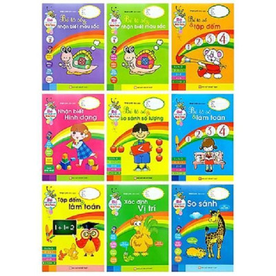 Sách - Bé Làm Quen Với Môn Toán - Bé Tô Số Và Nhận Biết Màu Sắc - Quyển 2 - Tân Việt Books