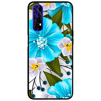 Ốp lưng dành cho Realme 7 mẫu Hoa Xanh Trắng