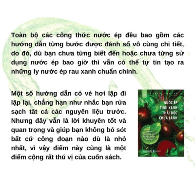 Sách - Nước Ép Tươi Xanh Thải Độc Chữa Lành - Carey Avalon - 1980 Books