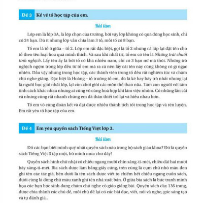 100 Bài Làm Văn Hay Lớp 3