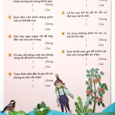 Sticker Bước Vào Thế Giới Thiên Nhiên Kỳ Thú - Tập 2 - Trái Cây Và Rau Củ