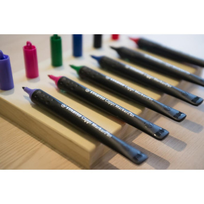 Hộp 10 Bút lông dầu STABILO Cappi MarkerPen (MK169/10) - tím
