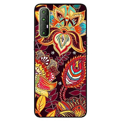 Ốp lưng dành cho Oppo Reno 3 Pro mẫu Họa Tiết Hoa Đa Màu