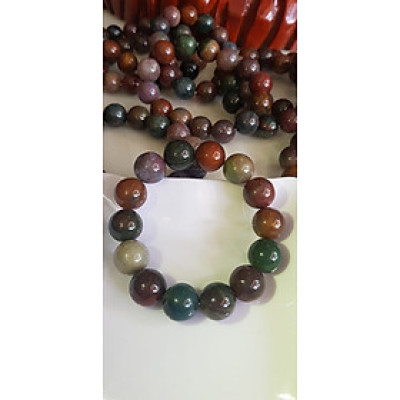 Vòng Tay phong thủy Nam đá Casidon tự nhiên Màu mới 14mm 14 hạt bóng rất đẹp Vòng đa sắc màu đẹp lạ mới sang rẻ đẹp Hợp Nam tất cả các mệnh đeo mệnh Thổ, mệnh Kim, mệnh Thủy và mệnh Mộc ạ