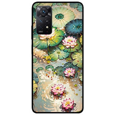 Ốp lưng Redmi Note 11 - 11s 4G - 11 5G - 11 Pro Quốc Tế - 11 Pro Xách Tay - Năm Sen Hồng Trắng - Hàng Chính Hãng