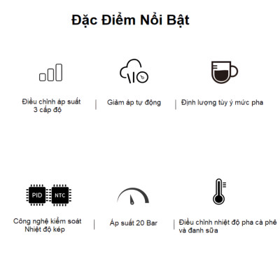 Máy pha cà phê Espresso chuyên nghiệp thương hiệu HiBREW H10 Plus cao cấp  - Hàng chính hãng