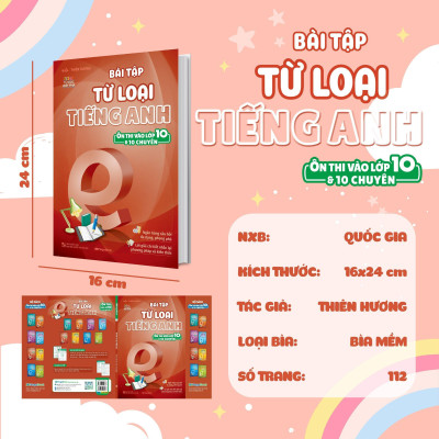 Sách - Bài Tập Tiếng Anh Ôn Thi Vào Lớp 10 Và 10 Chuyên - Đọc Hiểu, Phát Âm Trọng Âm, Giao Tiếp, Từ Loại - Combo 4 Cuốn - Megabook