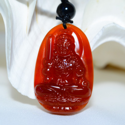 Phật Bản Mệnh Đá Mã Não Đỏ_Phật bản mệnh cho người mệnh Hỏa, mệnh Thổ_Mặt Phật đá phong thủy