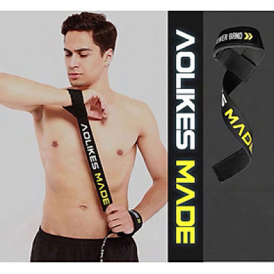 Dây kéo lưng tập gym AOLIKES 7637 trợ lực cổ tay sport wrist bands
