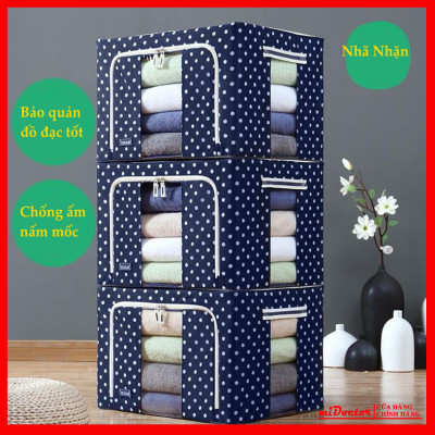 Bộ 3 Túi Đựng Chăn Màn Khung Sắt Gấp Gọn miDoctor (CÓ CHỌN MÀU)