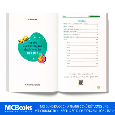 Sách - Làm Chủ Kiến Thức Tiếng Anh Bằng Sơ Đồ Tư Duy – Lớp 9 Tập 2