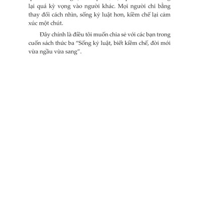 Sống Kỷ Luật, Biết Kiềm Chế, Đời Mới Vừa Ngầu Vừa Sang