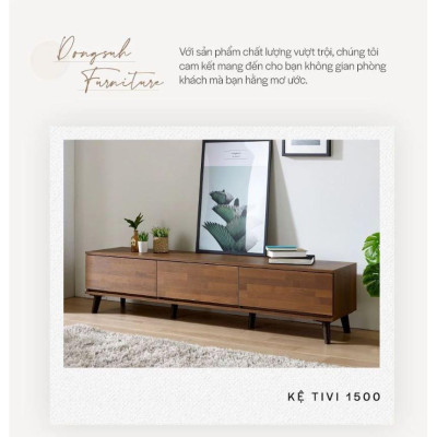 TS004 - KỆ TIVI GỖ MDF CAO CẤP 1500 - Dongsuh Furniture - Nội Thất Cao Cấp Hiện Đại Giá Rẻ