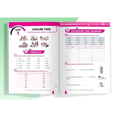 Sách - Big 4 Bộ Đề Tự Kiểm Tra 4 Kỹ Năng Nghe - Nói - Đọc - Viết Tiếng Anh Cơ Bản Và Nâng Cao Lớp 8 - Tập 1 - Megabook