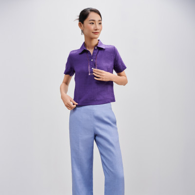 Áo Rua Rút Chỉ Linen Tơ TOP195LIMITED thời trang thiết kế Hity