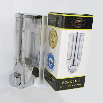 Bình xịt xà bông treo tường nhựa mạ Chrome Eurolife EL-X19 (Trắng)