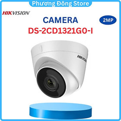 Camera IP HIKVISION bán cầu DS-2CD1321G0-I phân giải 2MP, Chế độ Ngày/ Đêm, Chống ngược sáng, Chống nước, Hồng ngoại 30m ,.-Hàng chính hãng
