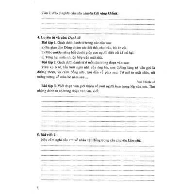 Sách - Vở Bài Tập Cuối Tuần Tiếng Việt Lớp 4 - Dùng Kèm SGK Cánh Diều - Hồng Ân
