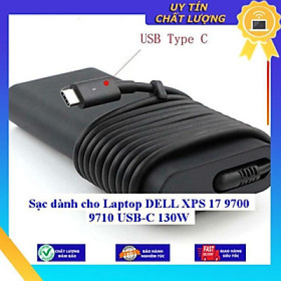 Sạc dùng cho Laptop DELL XPS 17 9700 9710 USB-C 130W - Hàng Nhập Khẩu New Seal