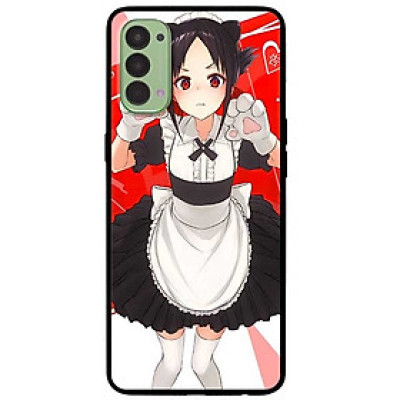 Ốp lưng dành cho Oppo Reno 4 mẫu Cô Gái Mèo