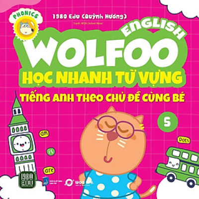 Sách - Wolfoo English - Học Nhanh Từ Vựng Tiếng Anh Theo Chủ Đề Cùng Bé 5 - 1980 Books