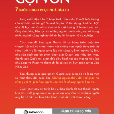 Sách - Hành Trình Gọi Vốn - 7 Bước Chinh Phục Nhà Đầu Tư