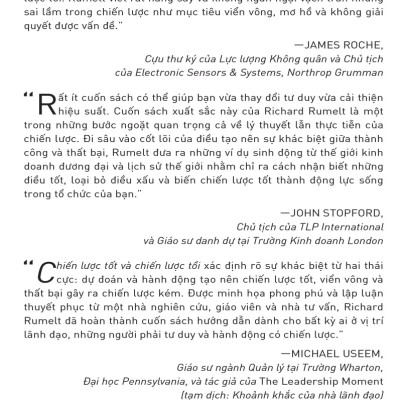 Chiến Lược Tốt Và Chiến Lược Tồi - Good Strategy Bad Strategy - AL