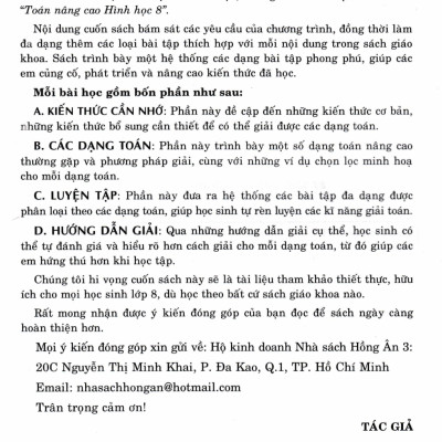 Toán Nâng Cao Hình Học 8 (Dùng Chung Cho Các Bộ SGK Hiện Hành) -  HA