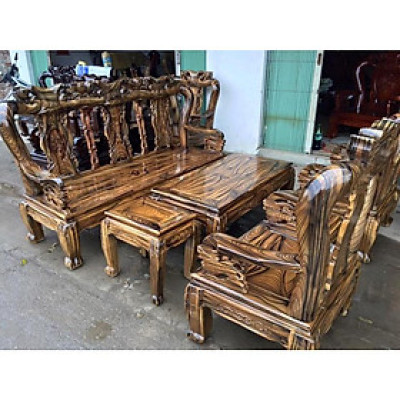 BỘ BÀN GHẾ GỖ TRÀM TAY 10 PHUN VÂN 6 MÓN KIỂM HÀNG TRƯỚC KHI THANH TOÁN