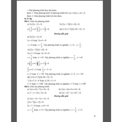 Sách - Hướng dẫn học và phương pháp giải Toán 9 tập 1 (bám sát SGK Chân trời sáng tạo) -HA