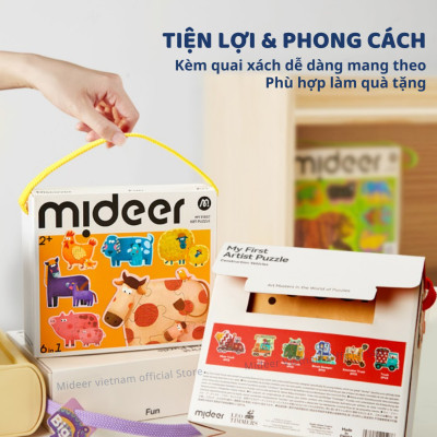 Đồ Chơi Ghép Hình Cho Bé Mideer My First Puzzle Transport
