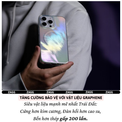 Ốp Lưng Cho iPhone 16 Pro Max / 16 Pro hiệu ZAGG Milan Snap Magnetic – Chống Sốc 4m, Vật Liệu Graphene Siêu Bền, Thiết Kế Chuyển Màu 360°, Siêu Mỏng Nhẹ - Hàng nhập khẩu