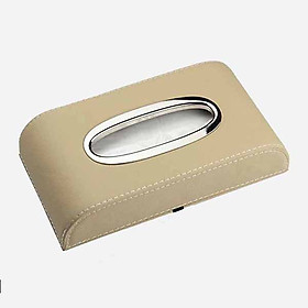 Hộp Đựng Khăn Giấy Bọc Da Cao Cấp Dùng Trên Ô Tô