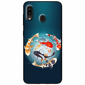 Ốp lưng in cho Samsung A20/ A30 Mẫu Koi Vây Quanh