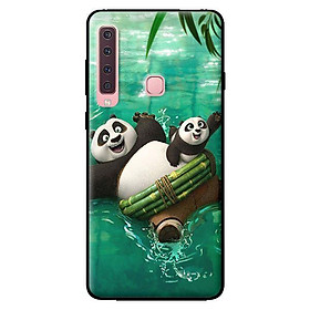 Ốp lưng in cho Samsung Galaxy A9 2018 mẫu PANDA Bơi - Hàng chính hãng