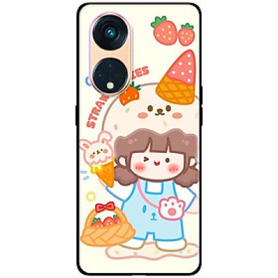 Ốp lưng dành cho Oppo Reno 8T 4G - Reno 8T 5G - Reno 10 5G - Reno 10 Pro 5G - Búp Bê Dâu - Hàng Chính Hãng