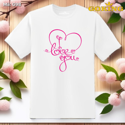 I love you, mã G98. Hãy tỏa sáng như kim cương, qua chiếc áo thun Goking siêu hot cho nam nữ trẻ em, áo phông cặp đôi, gia đình, đội nhóm